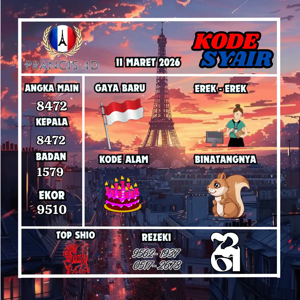 Kode Syair Prancis4D Pools Maret Pools