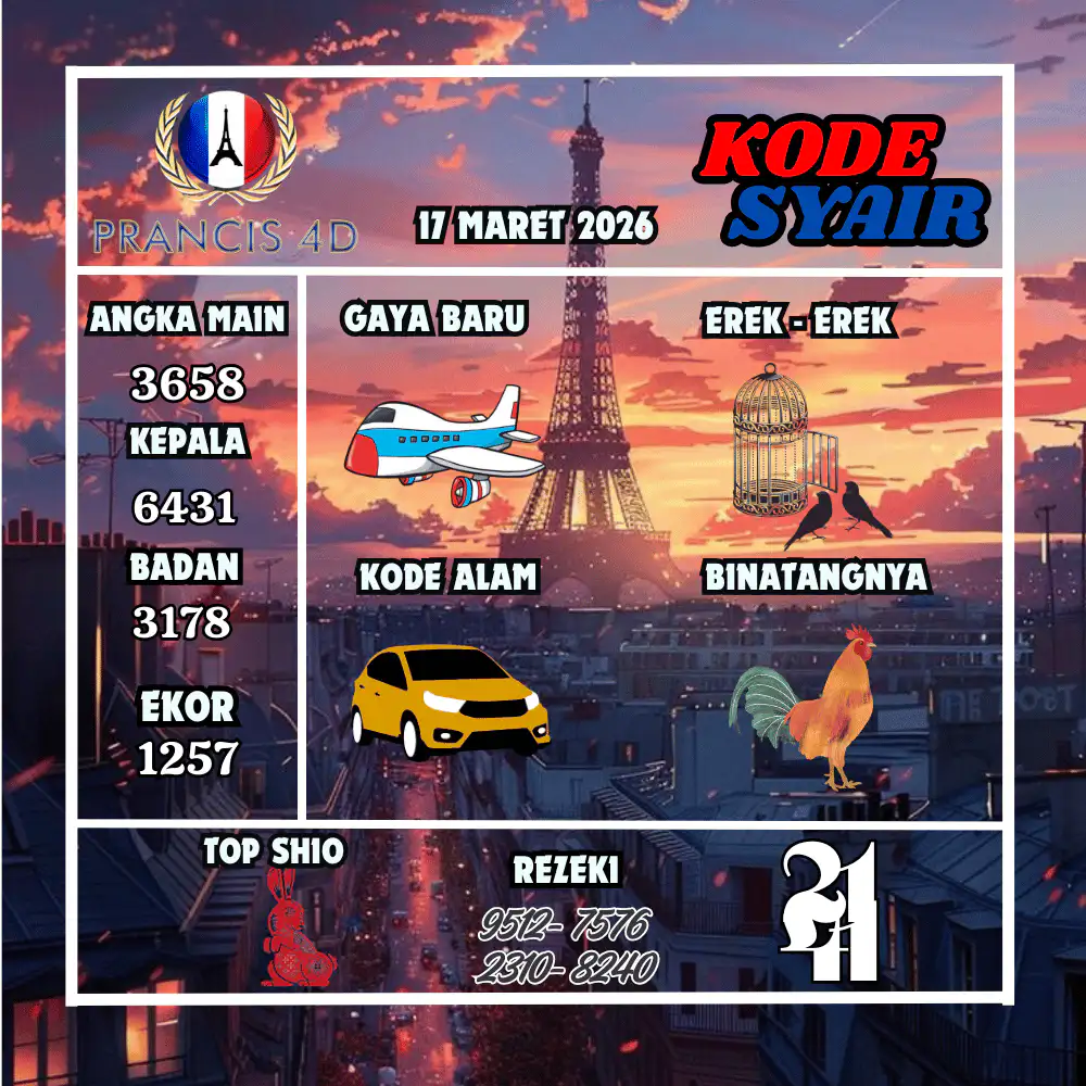 Kode Syair Prancis4D Pools Maret Pools
