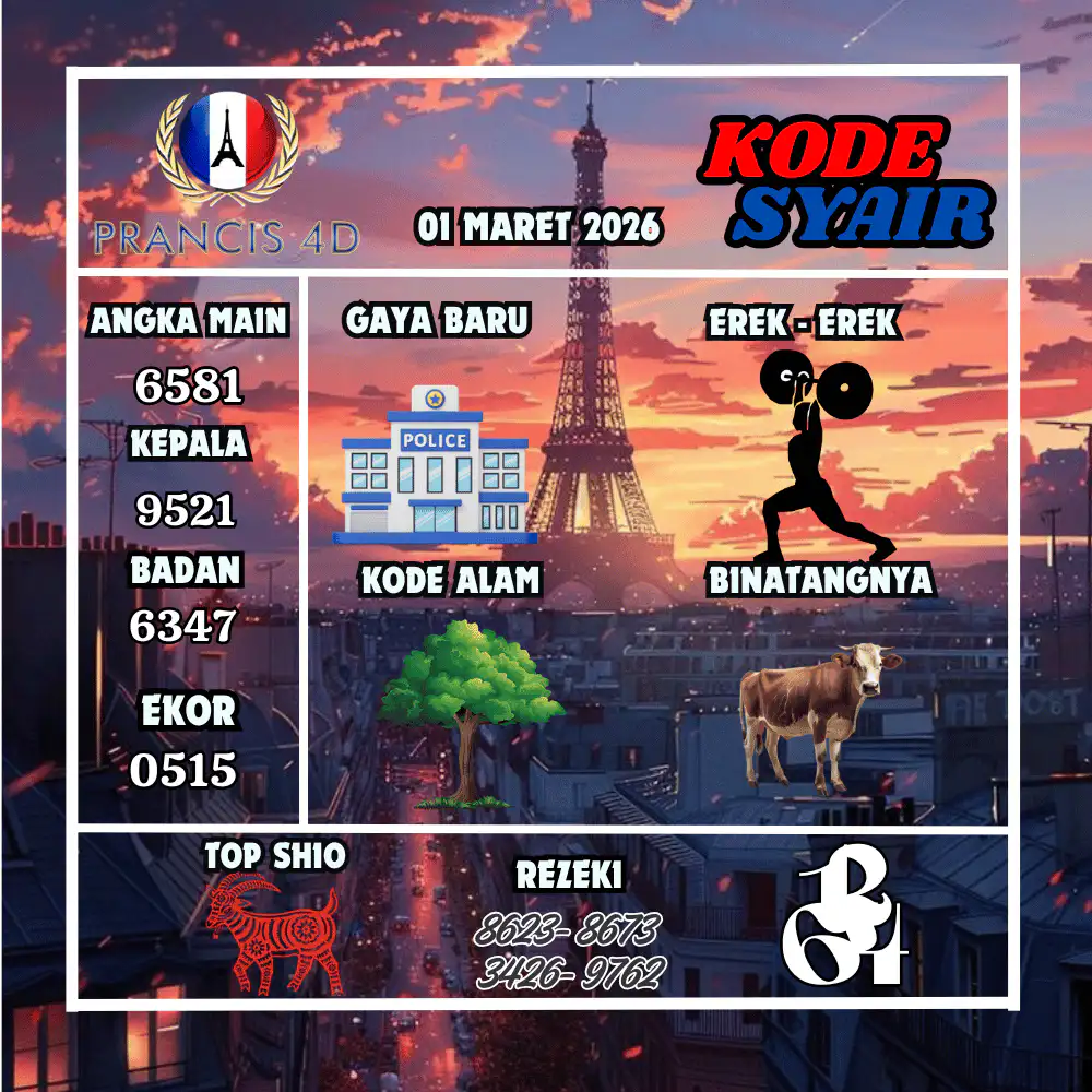 Kode Syair Prancis4D Pools Maret Pools