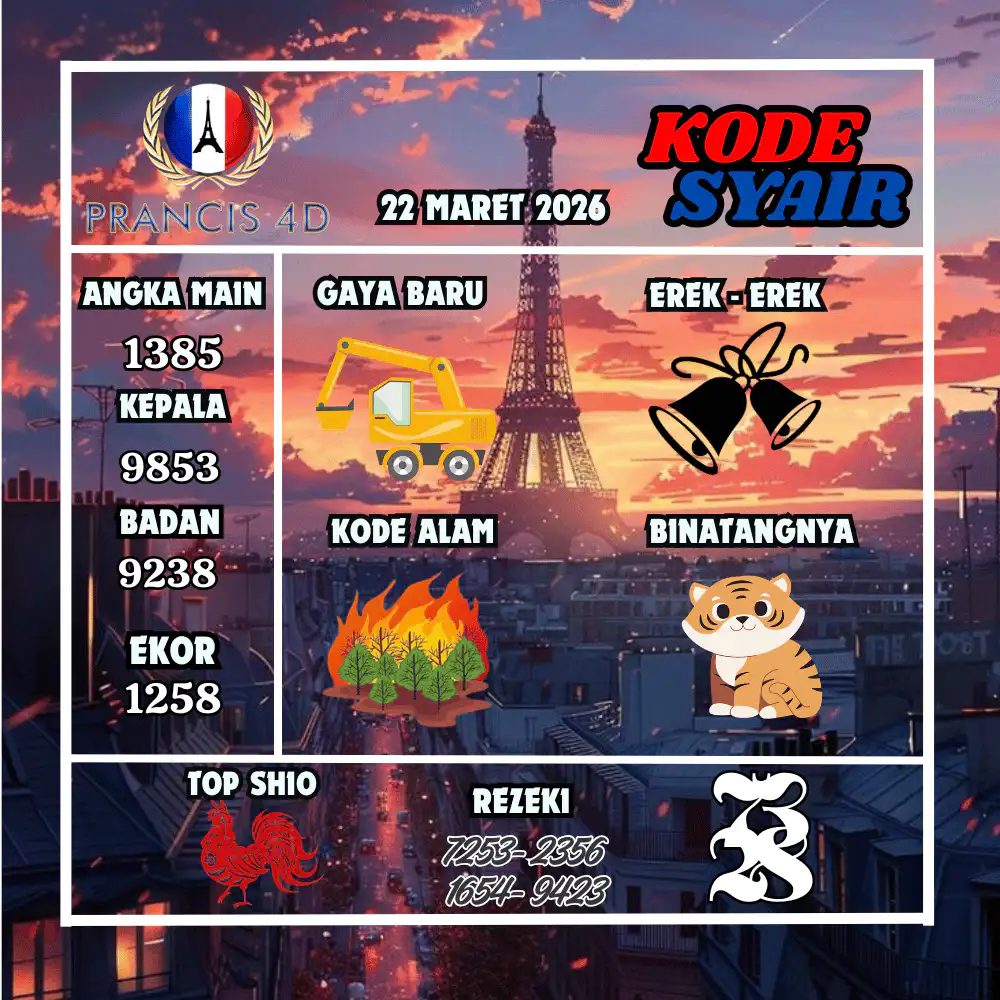 Kode Syair Prancis4D Pools Maret Pools