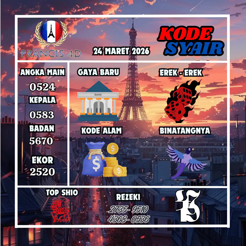 Kode Syair Prancis4D Pools Maret Pools
