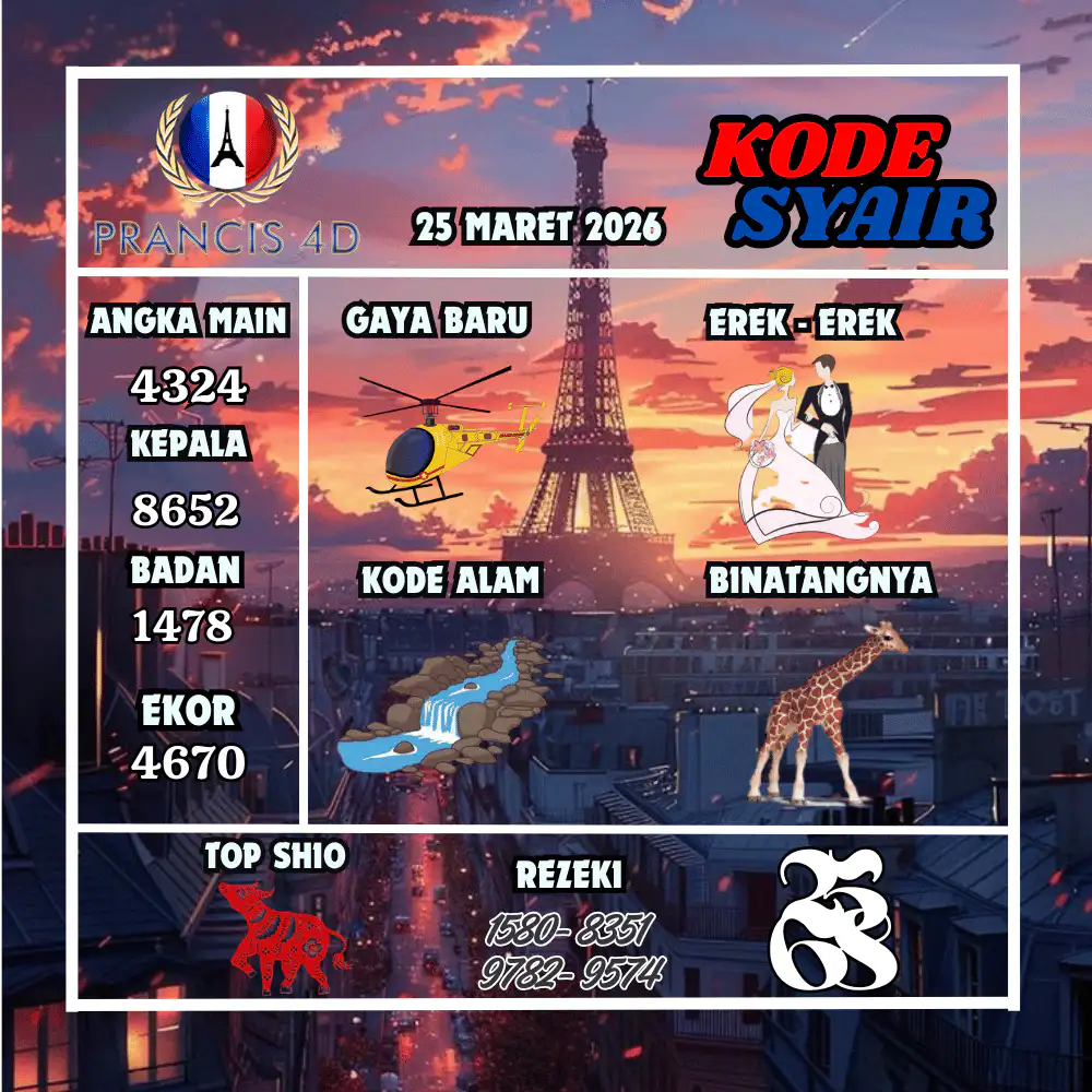 Kode Syair Prancis4D Pools Maret Pools