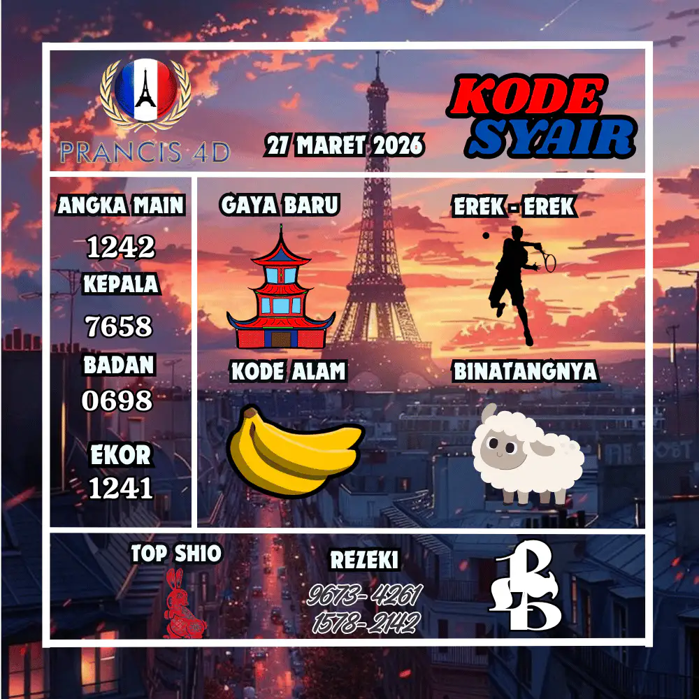 Kode Syair Prancis4D Pools Maret Pools