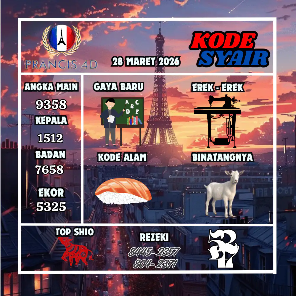 Kode Syair Prancis4D Pools Maret Pools