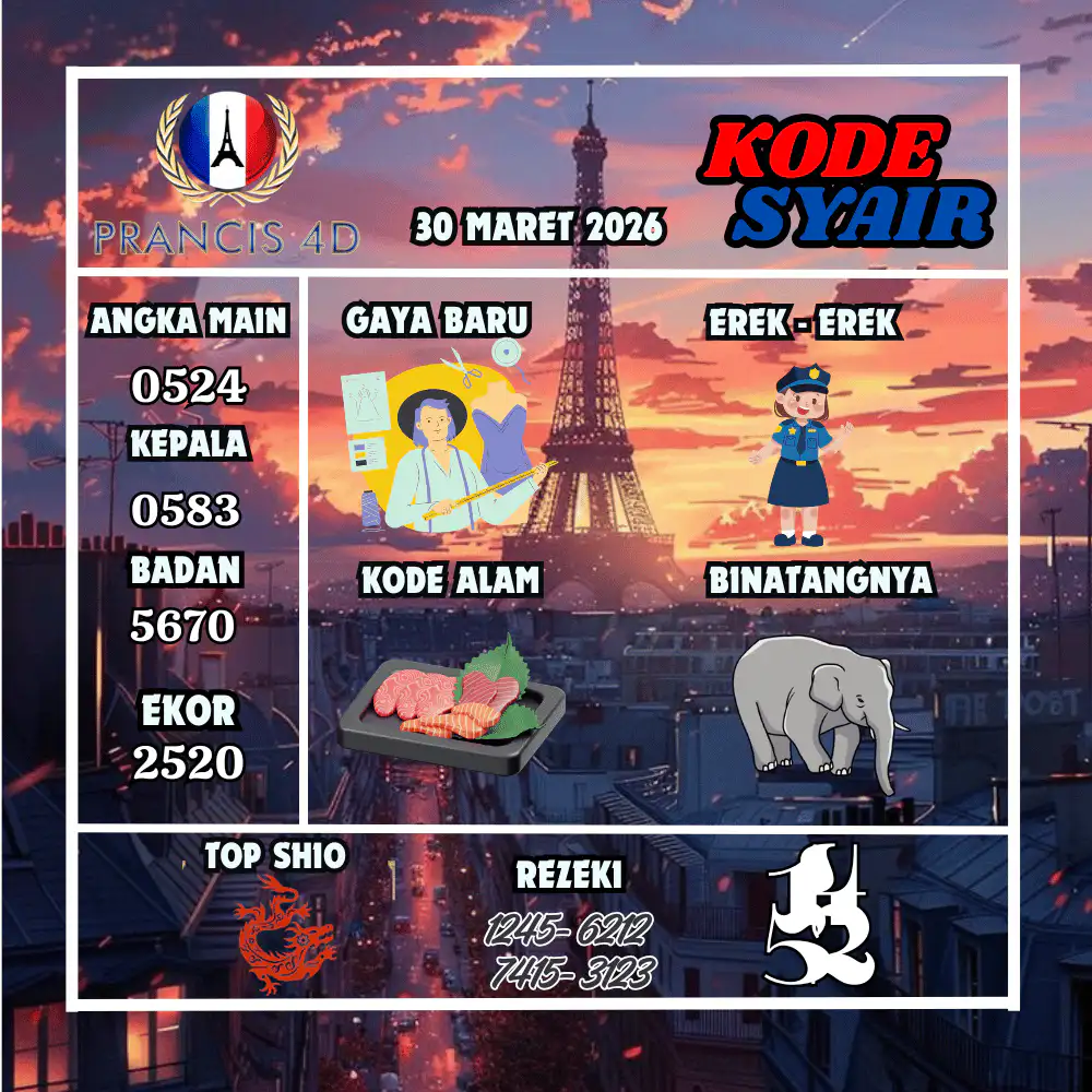 Kode Syair Prancis4D Pools Maret Pools