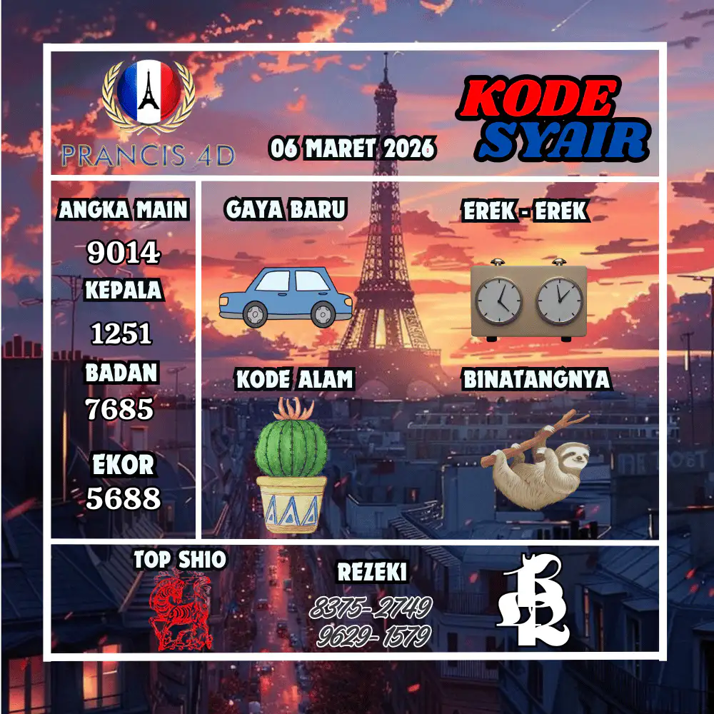Kode Syair Prancis4D Pools Maret Pools