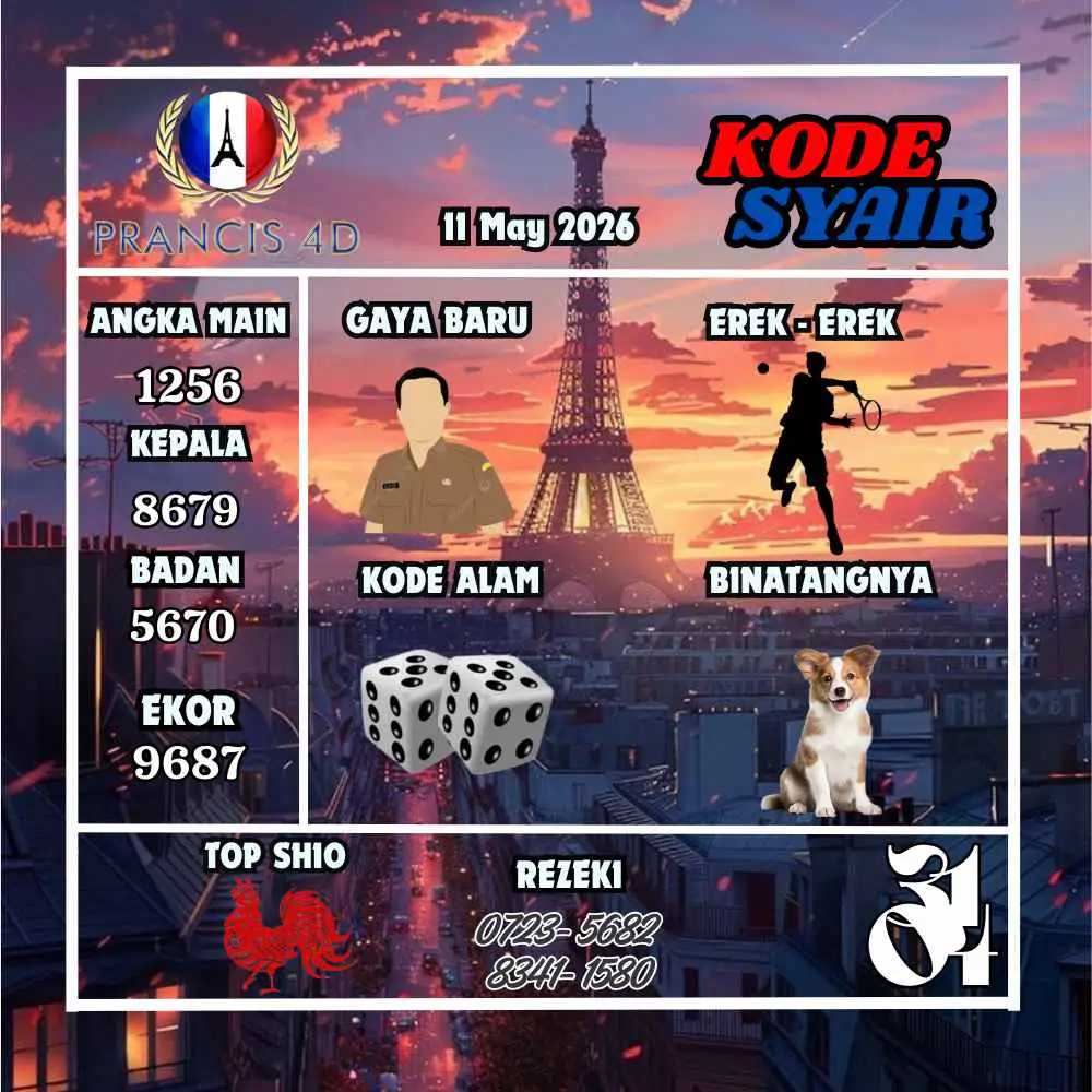 Kode Syair Prancis4D Pools Mei 2026