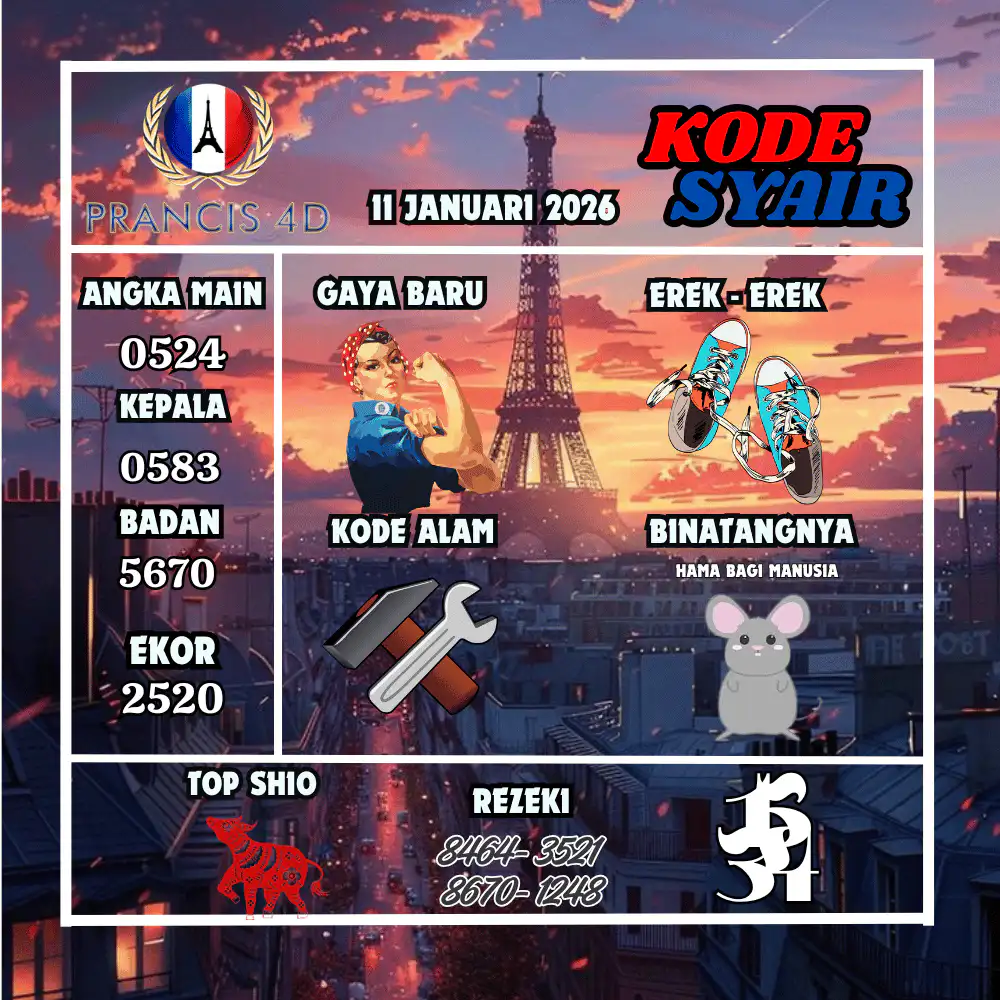 Kode Syair Prancis4D Pools Februari Pools