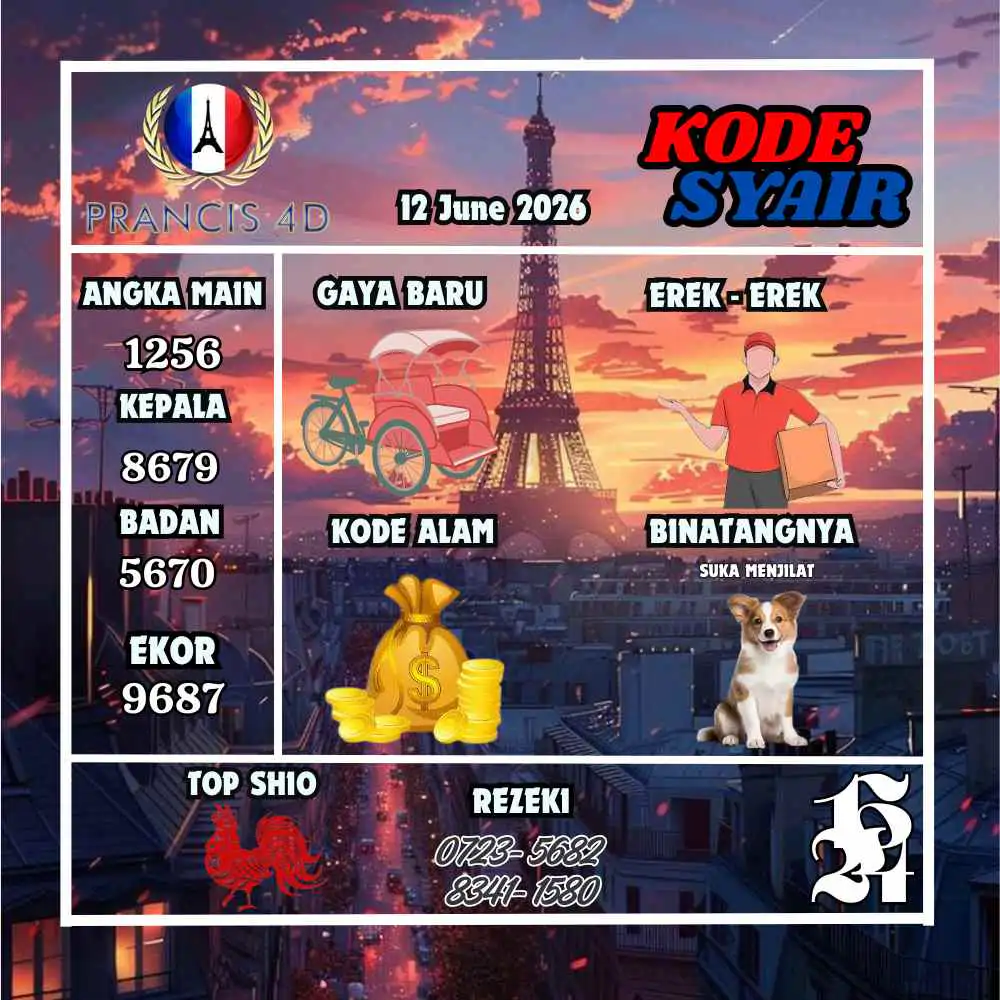 Kode Syair Prancis4D Pools Juni 2026