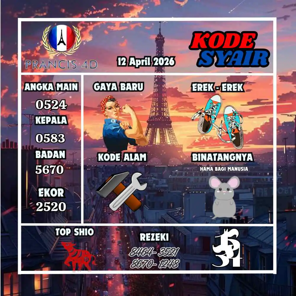 Kode Syair Prancis4D Pools April 2026