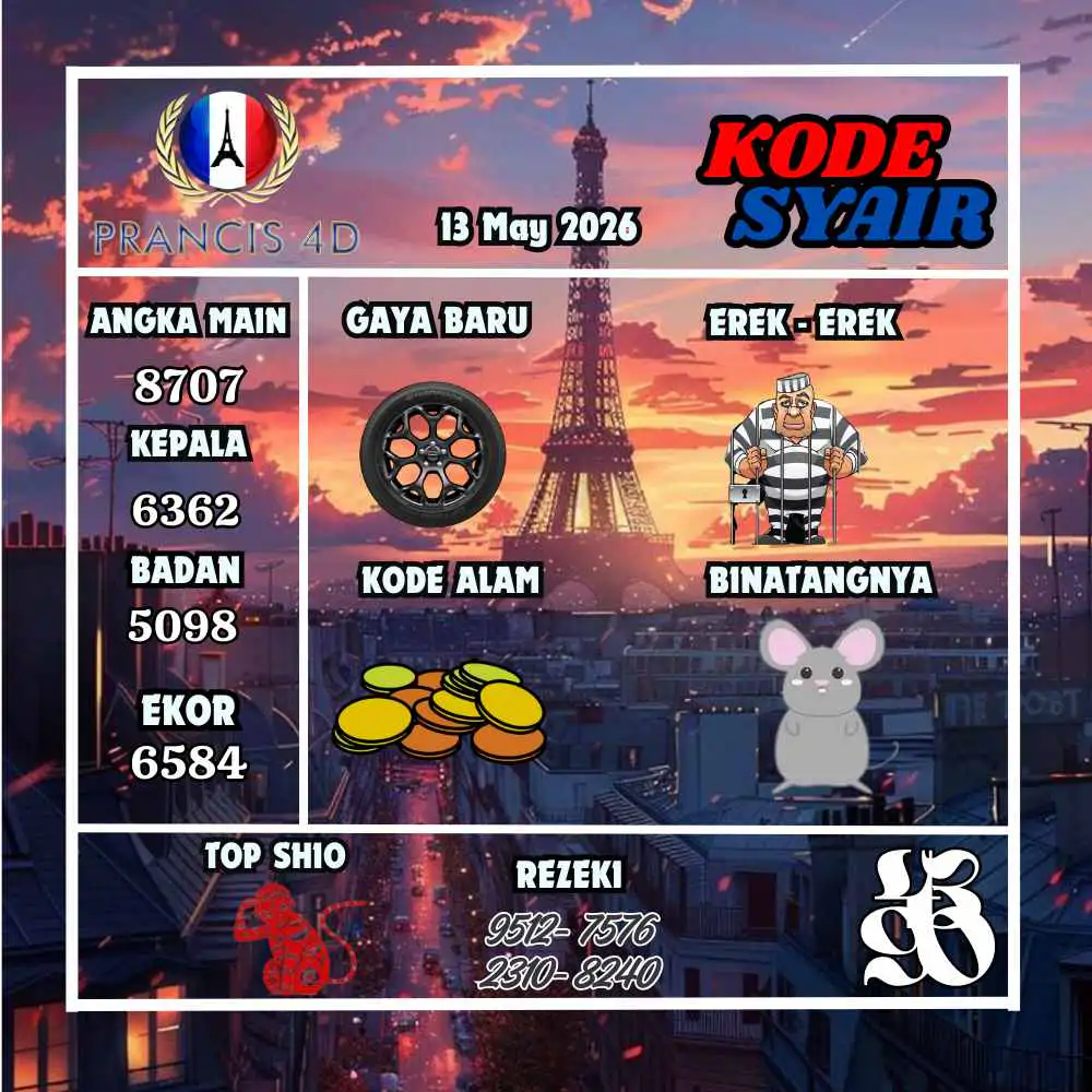 Kode Syair Prancis4D Pools Mei 2026