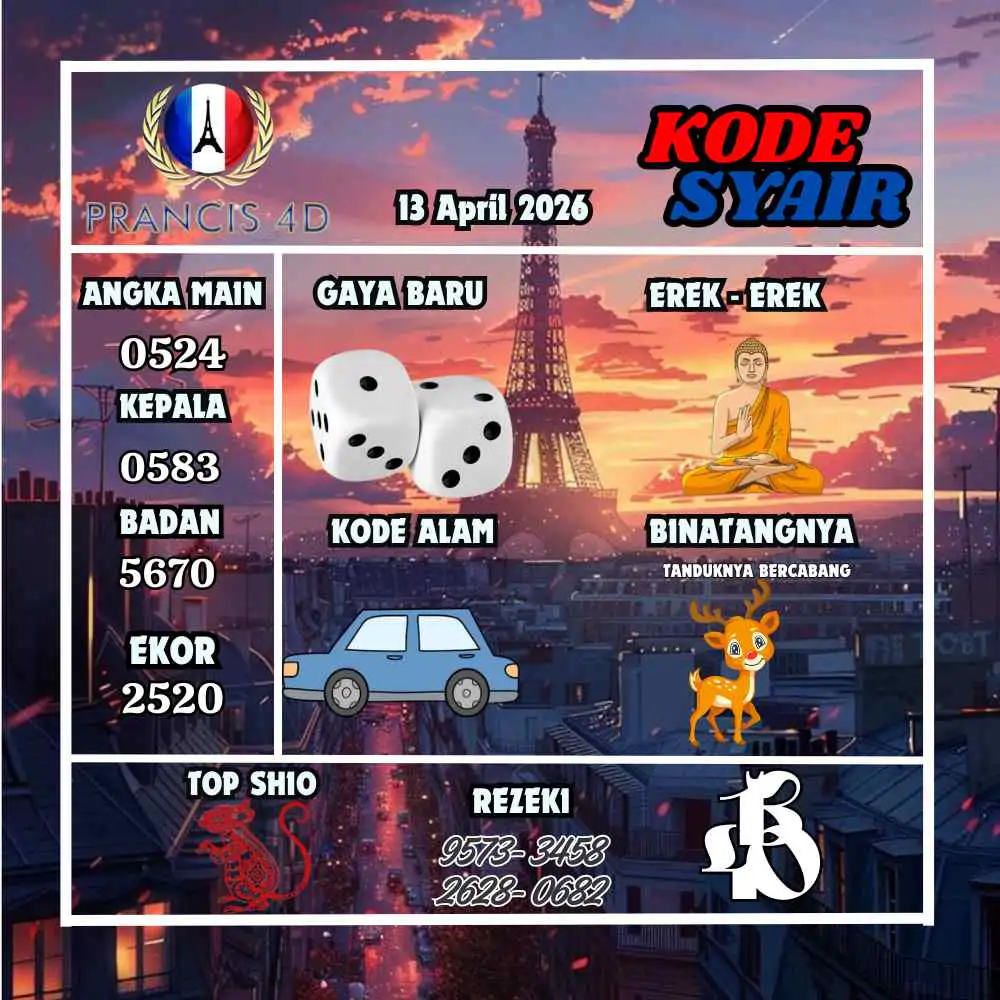 Kode Syair Prancis4D Pools April 2026