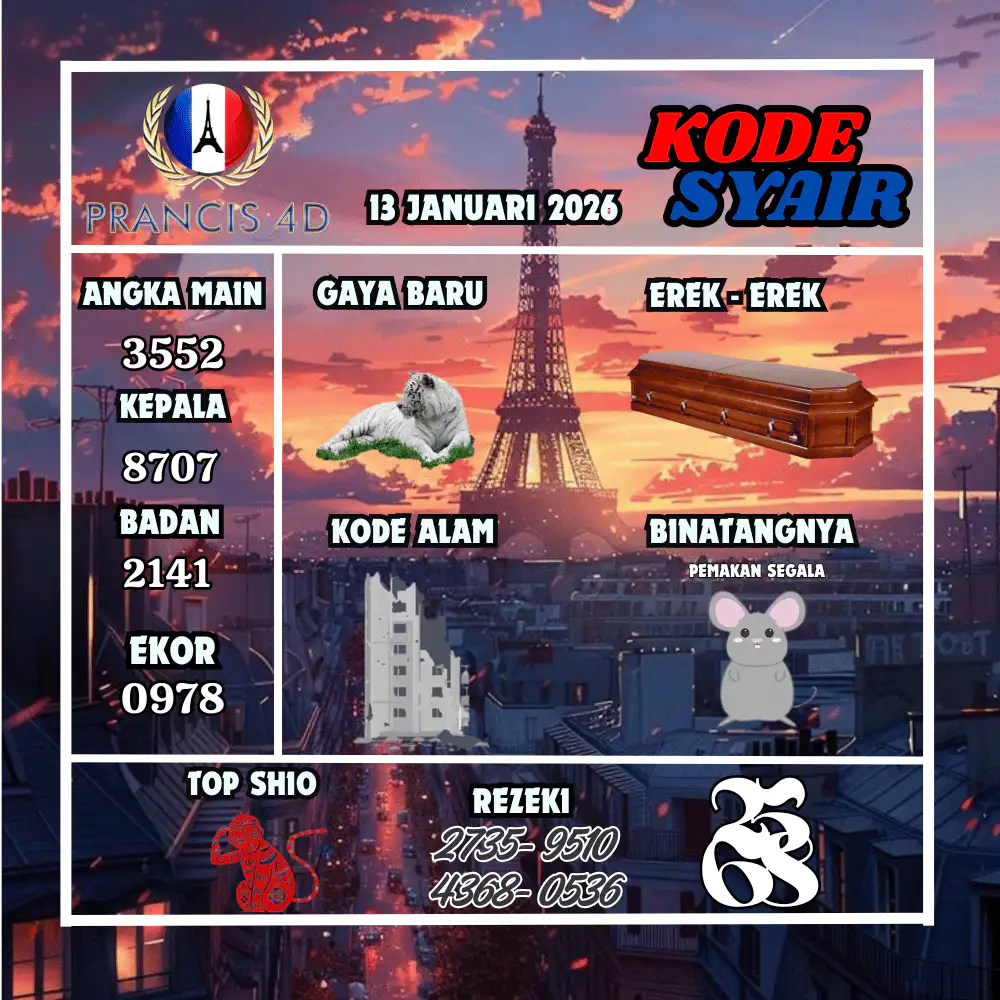 Kode Syair Prancis4D Pools Februari Pools