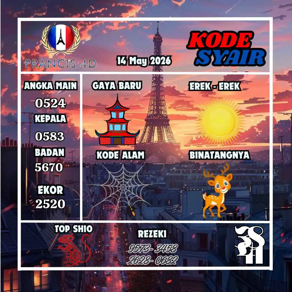 Kode Syair Prancis4D Pools Mei 2026