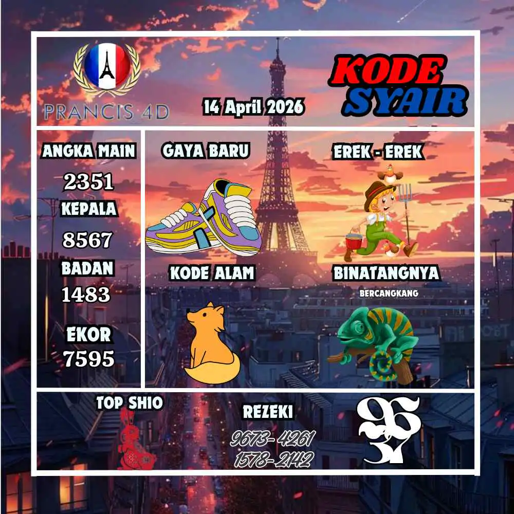 Kode Syair Prancis4D Pools April 2026