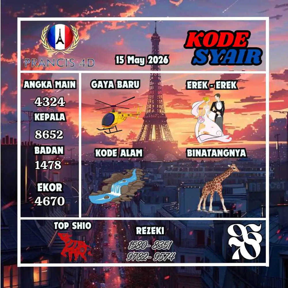 Kode Syair Prancis4D Pools Mei 2026