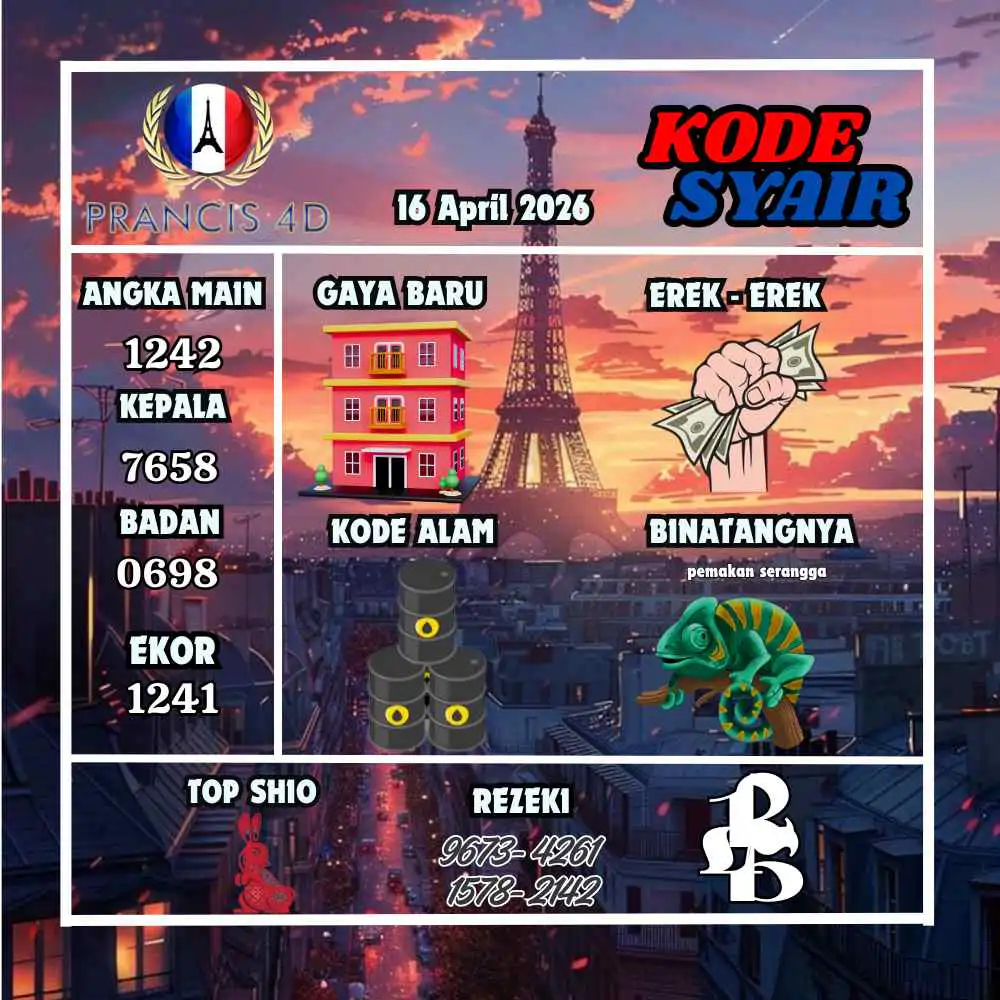 Kode Syair Prancis4D Pools April 2026