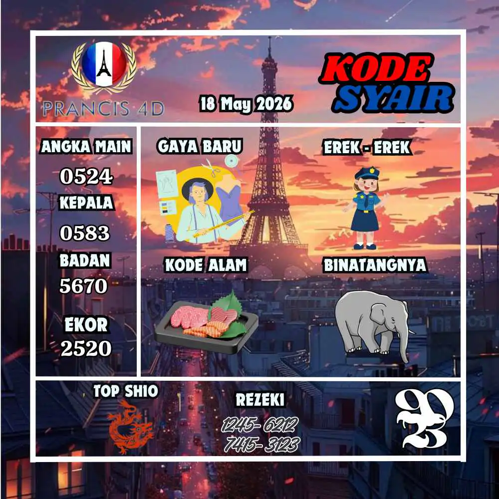 Kode Syair Prancis4D Pools Mei 2026