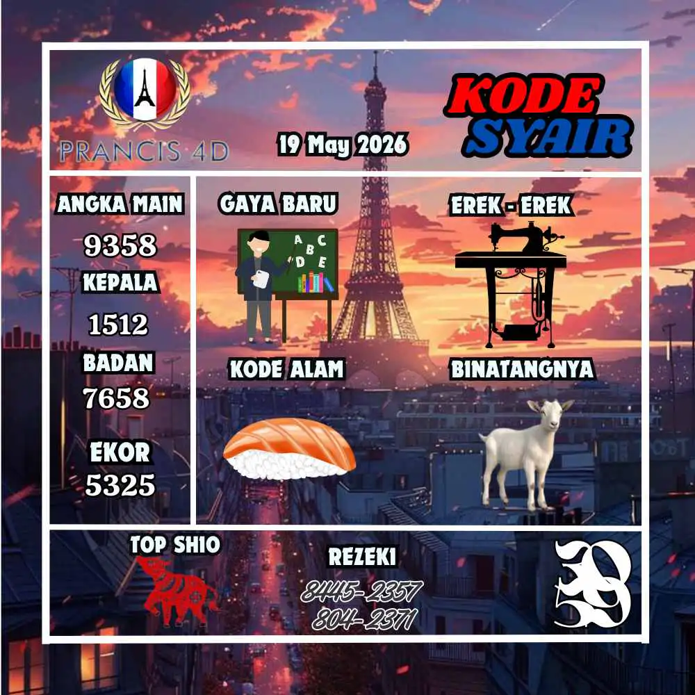 Kode Syair Prancis4D Pools Mei 2026