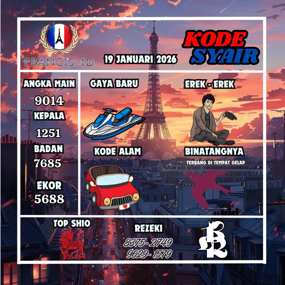 Kode Syair Prancis4D Pools januari Pools