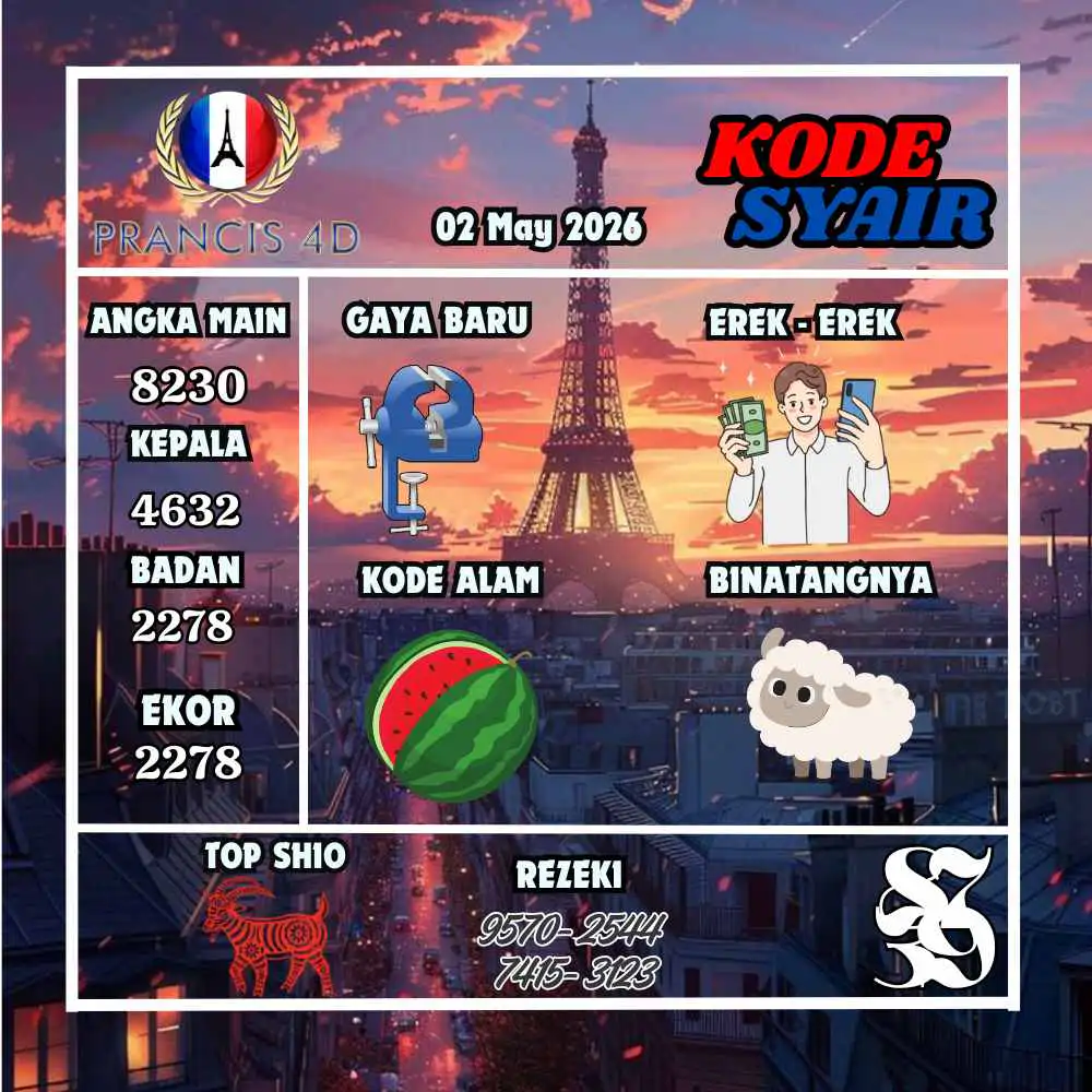Kode Syair Prancis4D Pools Mei 2026
