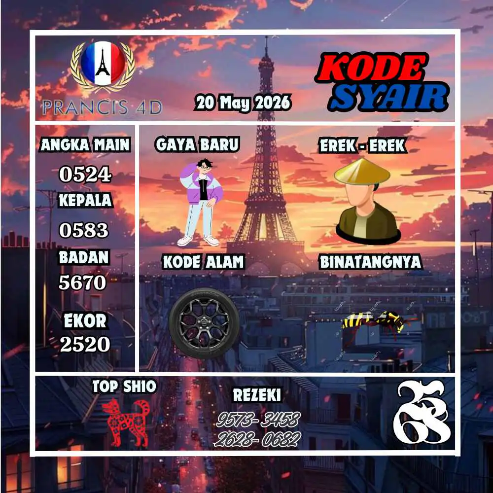Kode Syair Prancis4D Pools Mei 2026