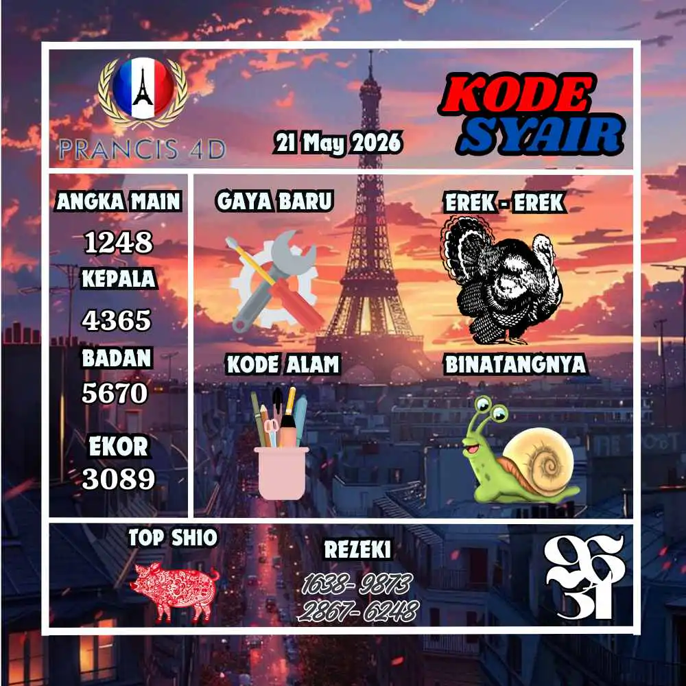 Kode Syair Prancis4D Pools Mei 2026