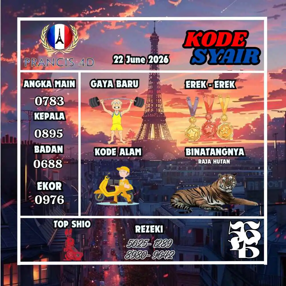 Kode Syair Prancis4D Pools Juni 2026
