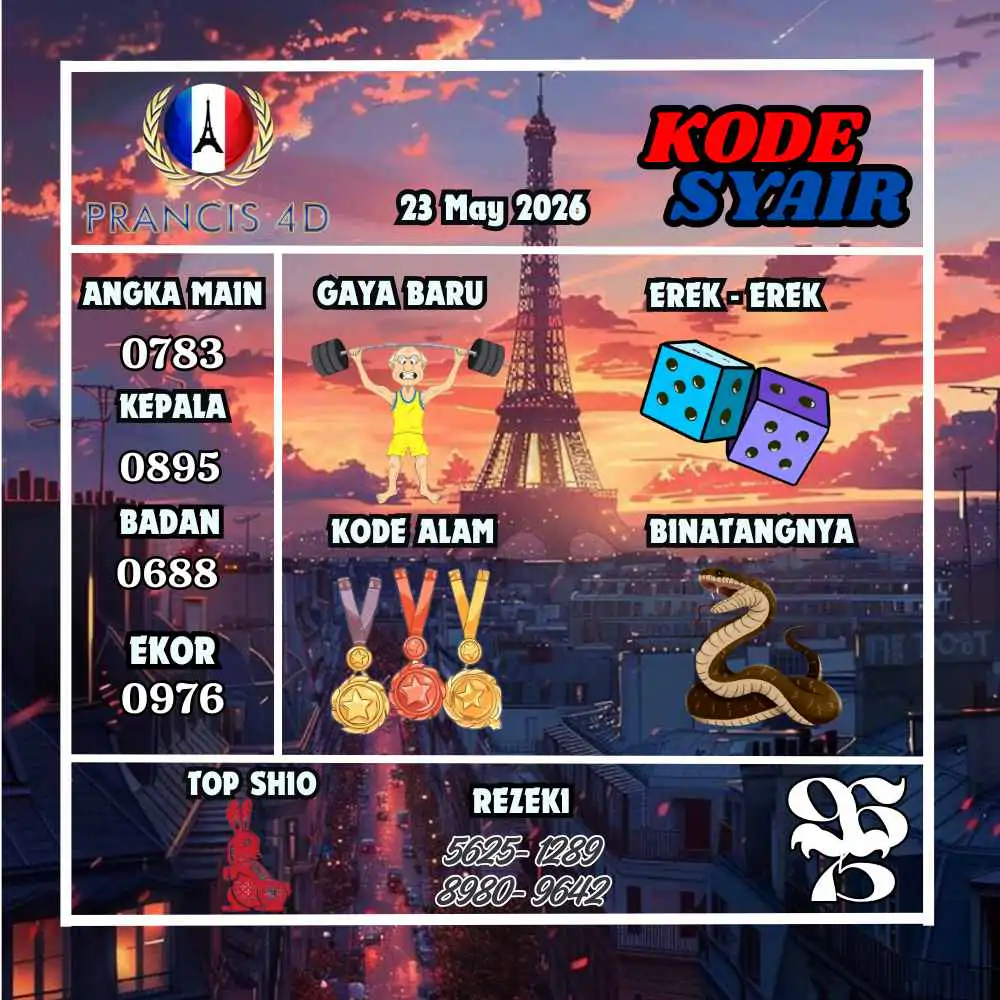 Kode Syair Prancis4D Pools Mei 2026