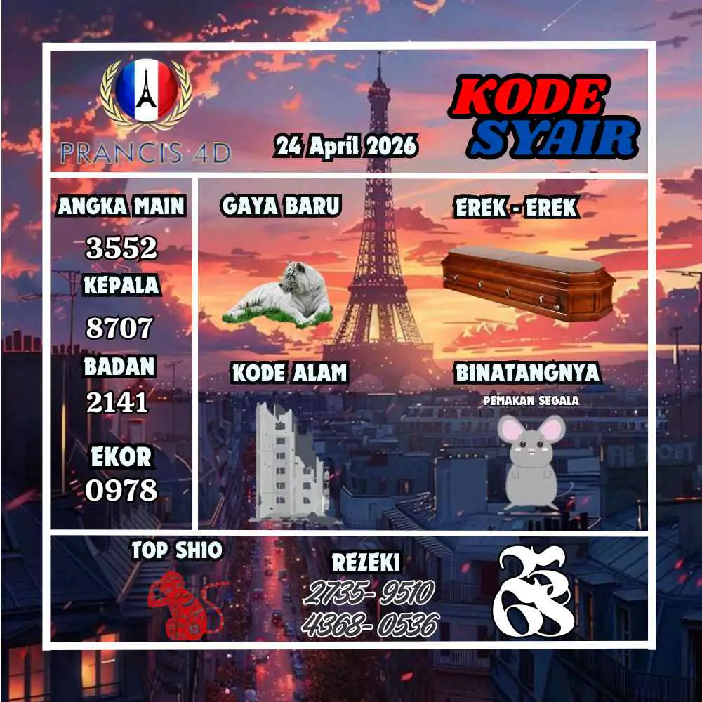 Kode Syair Prancis4D Pools April 2026