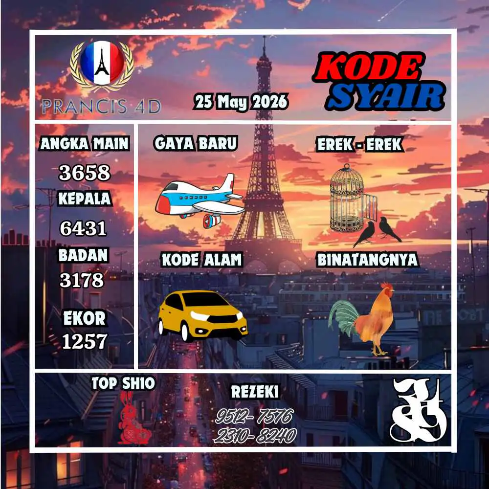 Kode Syair Prancis4D Pools Mei 2026