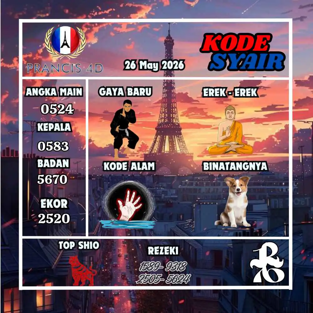 Kode Syair Prancis4D Pools Mei 2026