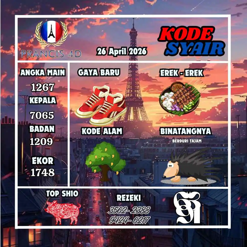 Kode Syair Prancis4D Pools April 2026