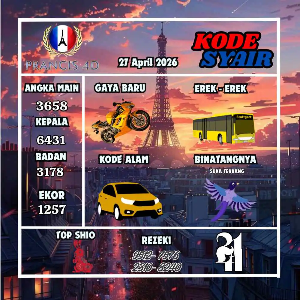 Kode Syair Prancis4D Pools April 2026