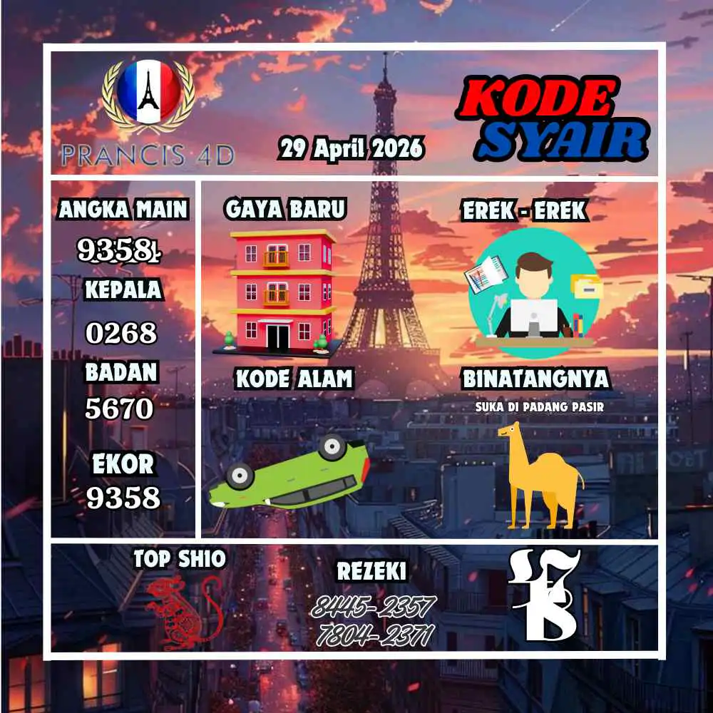 Kode Syair Prancis4D Pools April 2026
