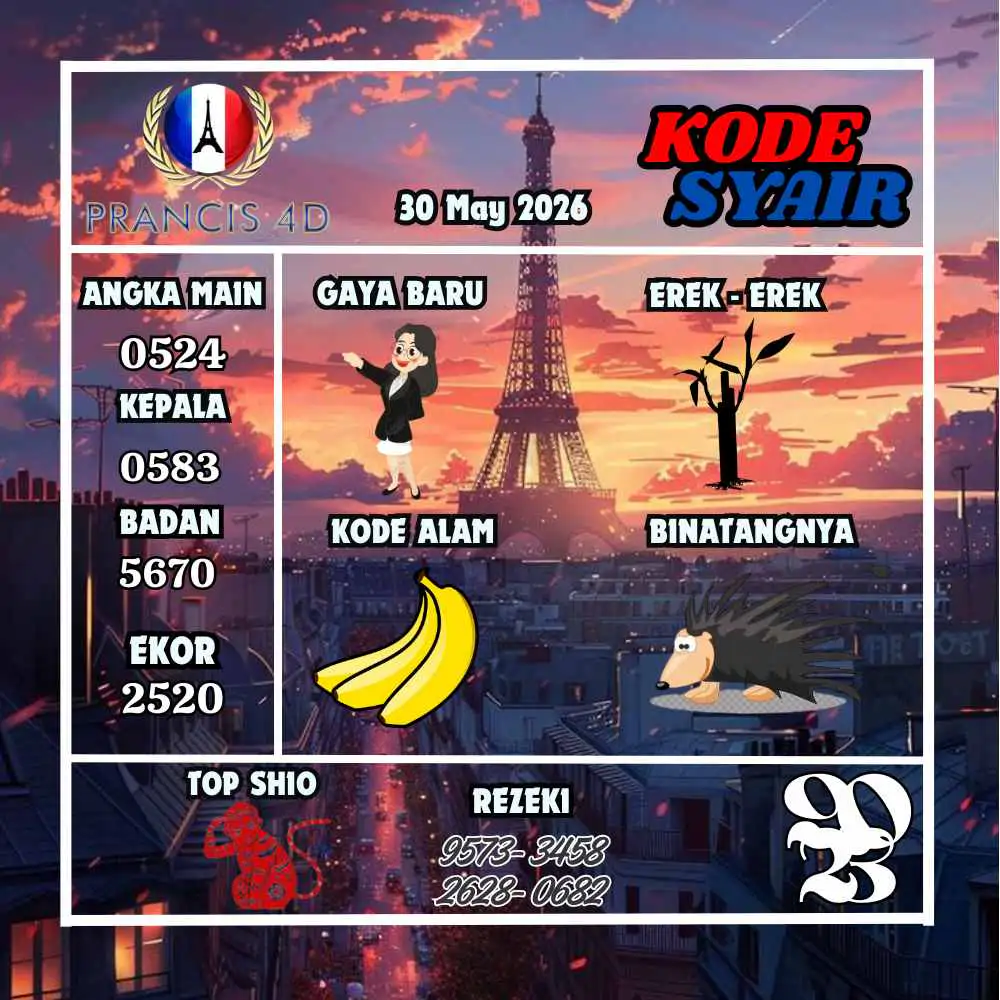 Kode Syair Prancis4D Pools Mei 2026