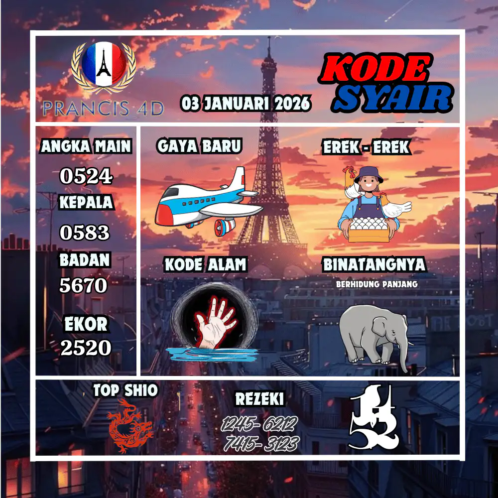 Kode Syair Prancis4D Pools Februari Pools