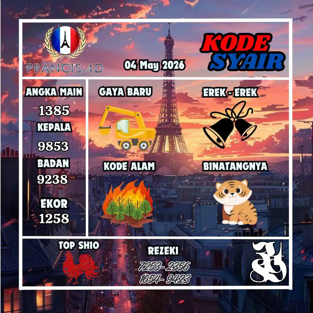 Kode Syair Prancis4D Pools Mei 2026
