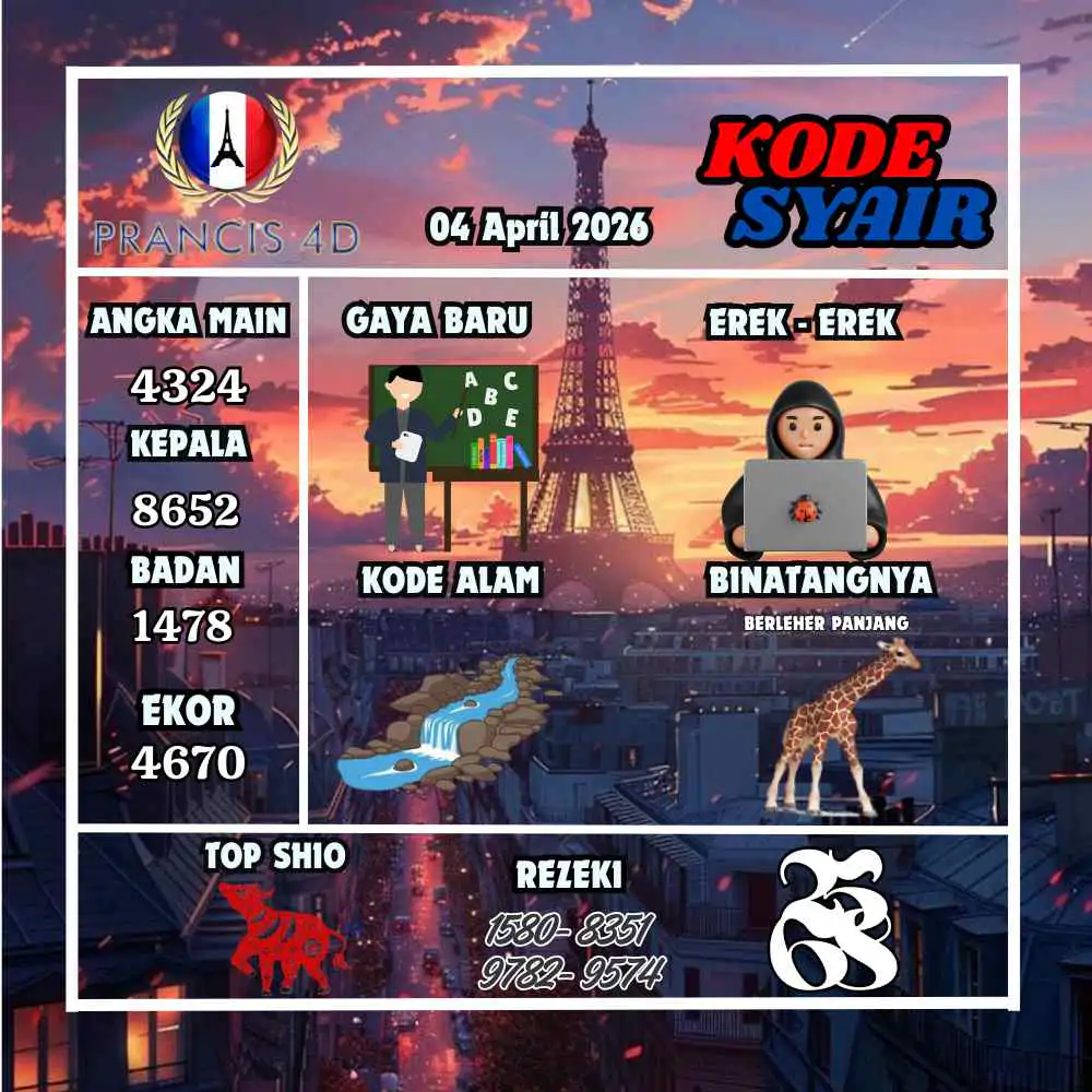 Kode Syair Prancis4D Pools April 2026