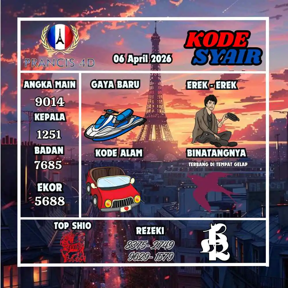 Kode Syair Prancis4D Pools April 2026