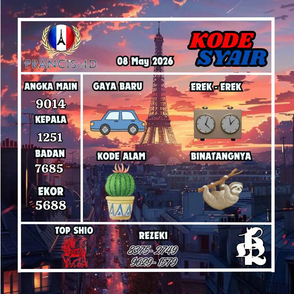 Kode Syair Prancis4D Pools Mei 2026