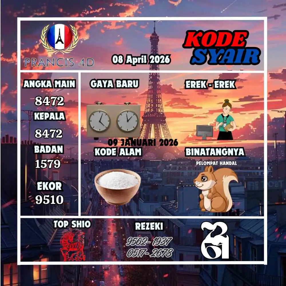 Kode Syair Prancis4D Pools April 2026