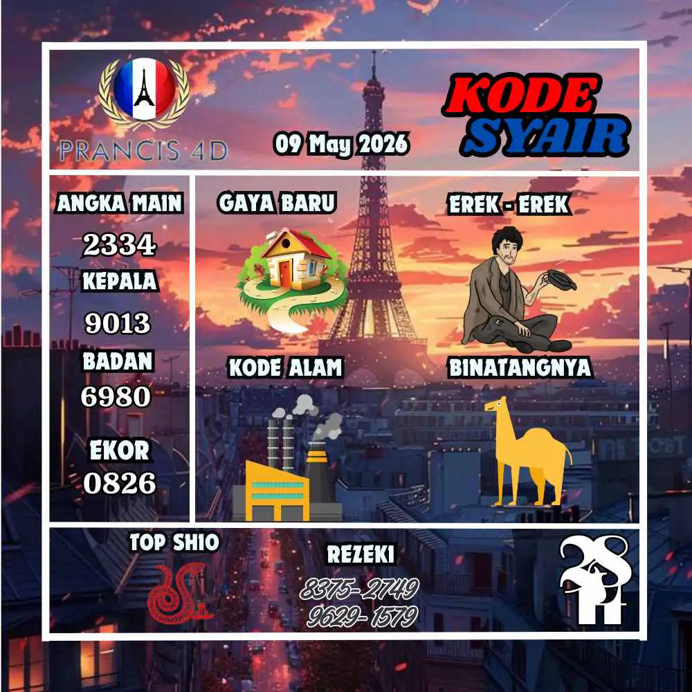 Kode Syair Prancis4D Pools Mei 2026