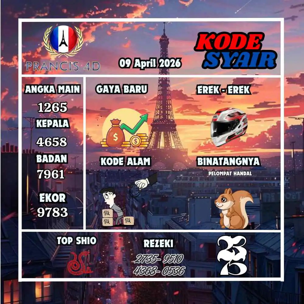 Kode Syair Prancis4D Pools April 2026