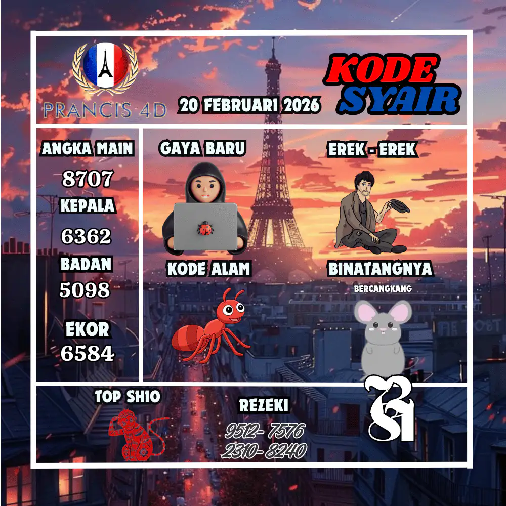 Kode Syair Prancis4D Pools Februari Pools