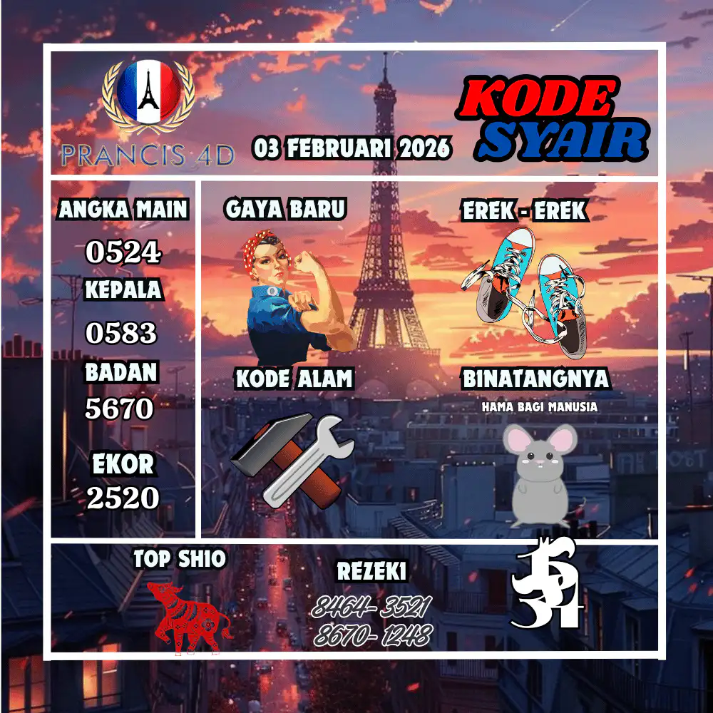 Kode Syair Prancis4D Pools Februari Pools