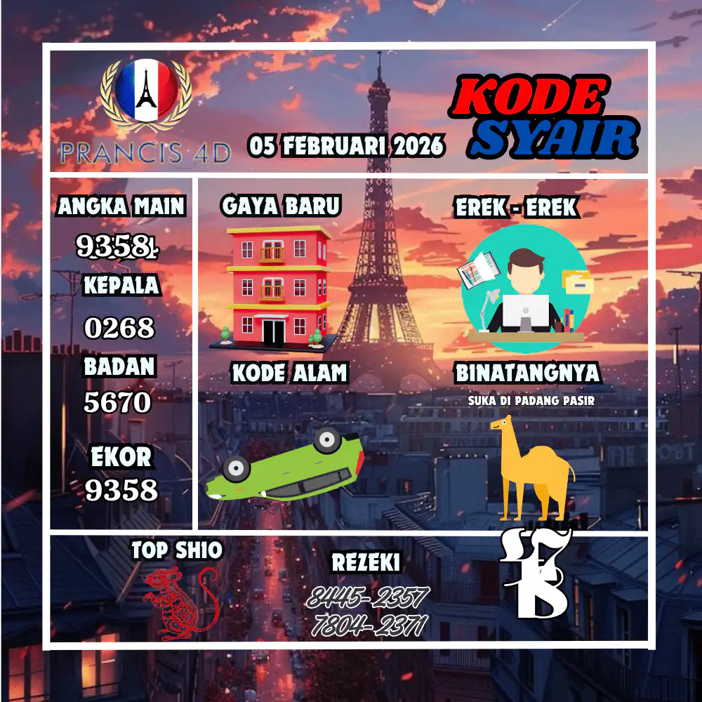 Kode Syair Prancis4D Pools Februari Pools
