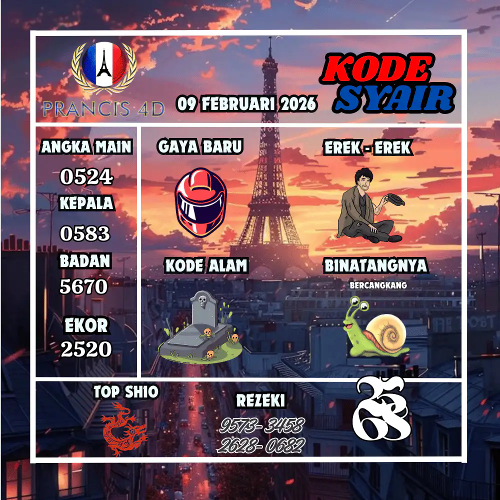 Kode Syair Prancis4D Pools Februari Pools