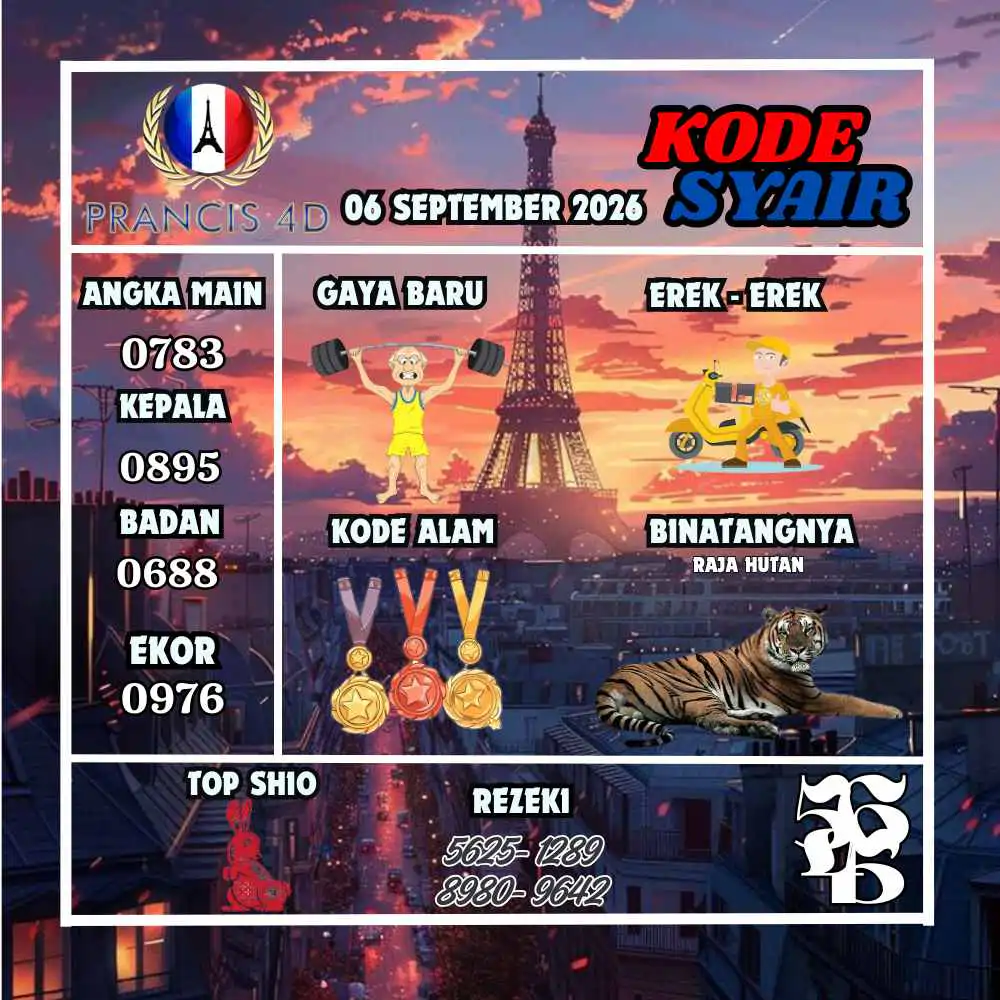 Kode Syair Prancis4D Pools September 2026
